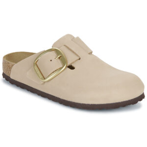 BIRKENSTOCK Boston Big Buckle Nubuck / Sandcastle / Stretto Beige Zoccoli Donna