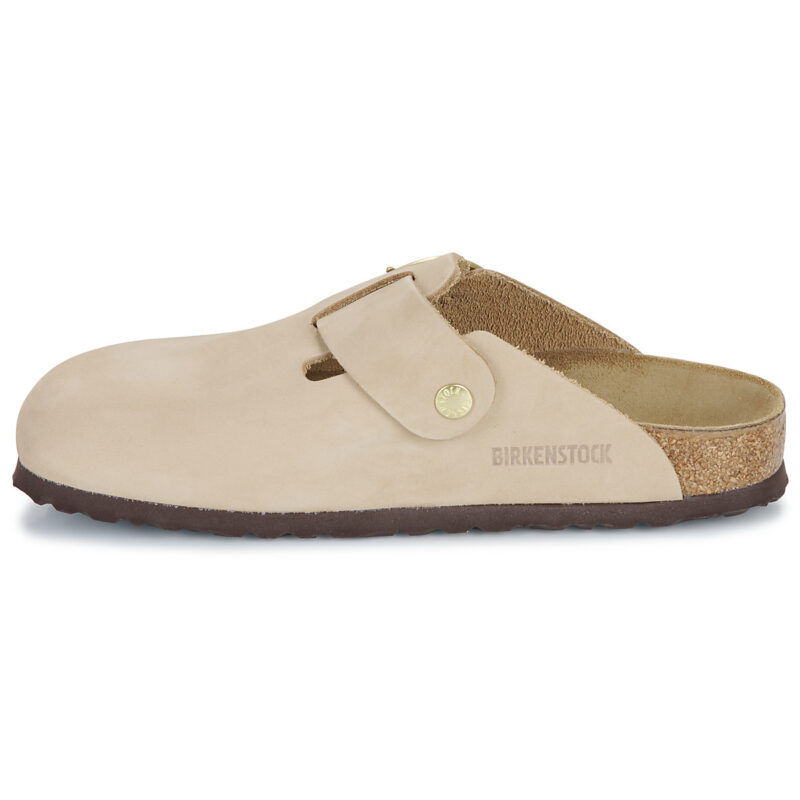 BIRKENSTOCK Boston Big Buckle Nubuck / Sandcastle / Stretto Beige Zoccoli Donna - 4