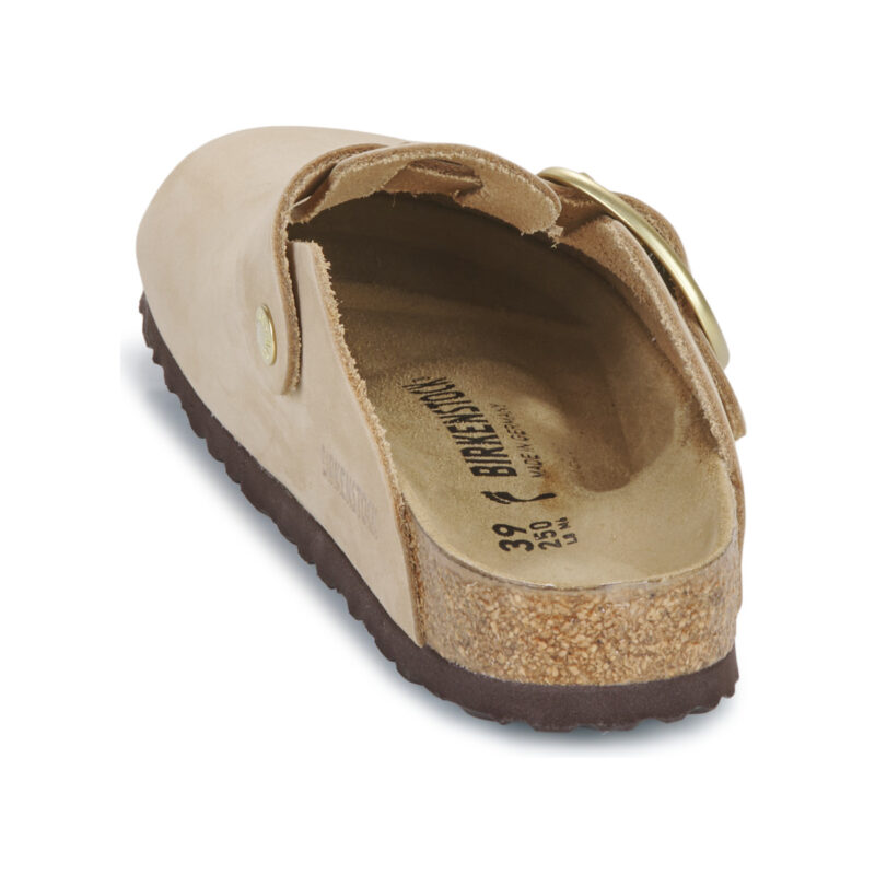 BIRKENSTOCK Boston Big Buckle Nubuck / Sandcastle / Stretto Beige Zoccoli Donna - 5