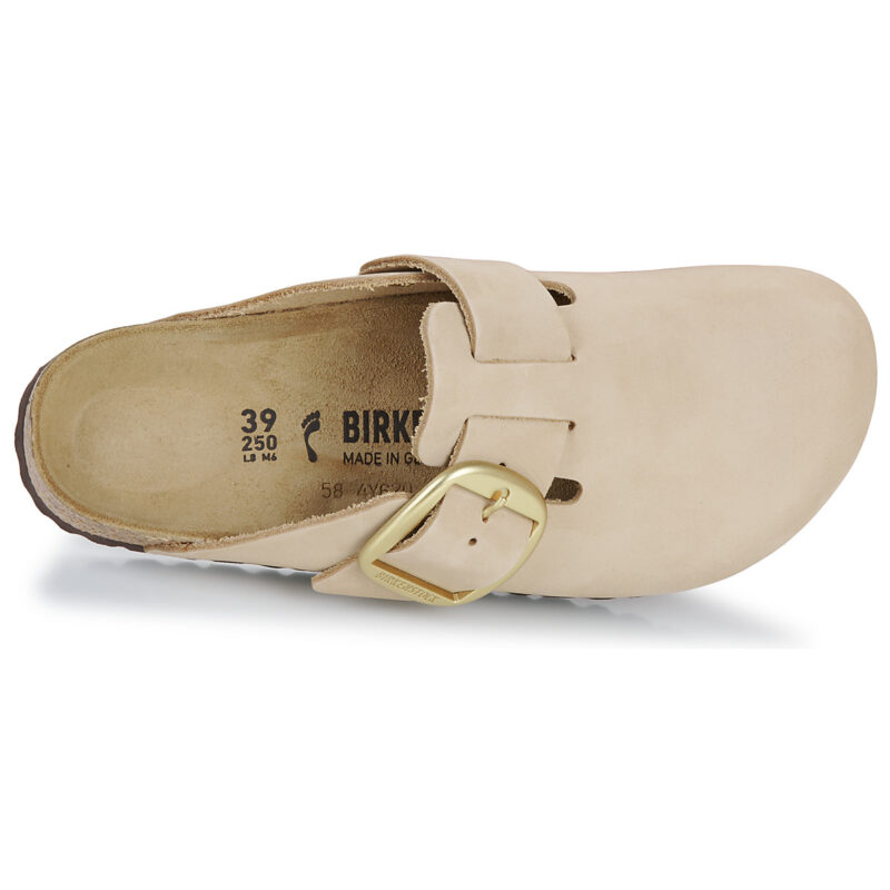 BIRKENSTOCK Boston Big Buckle Nubuck / Sandcastle / Stretto Beige Zoccoli Donna - 6