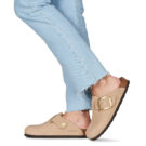 BIRKENSTOCK Boston Big Buckle Nubuck / Sandcastle / Stretto Beige Zoccoli Donna - 8