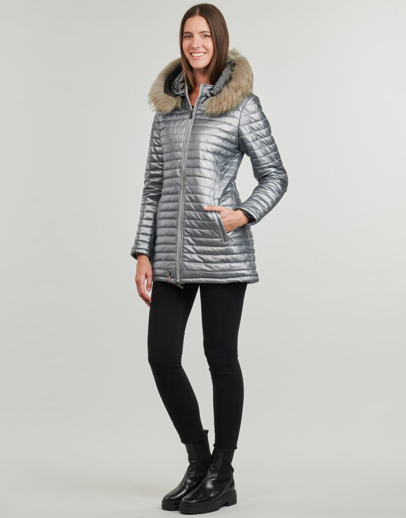 Piumino Oakwood BRIDGET METAL (raccoon fur) Argento Piumini Donna - 3