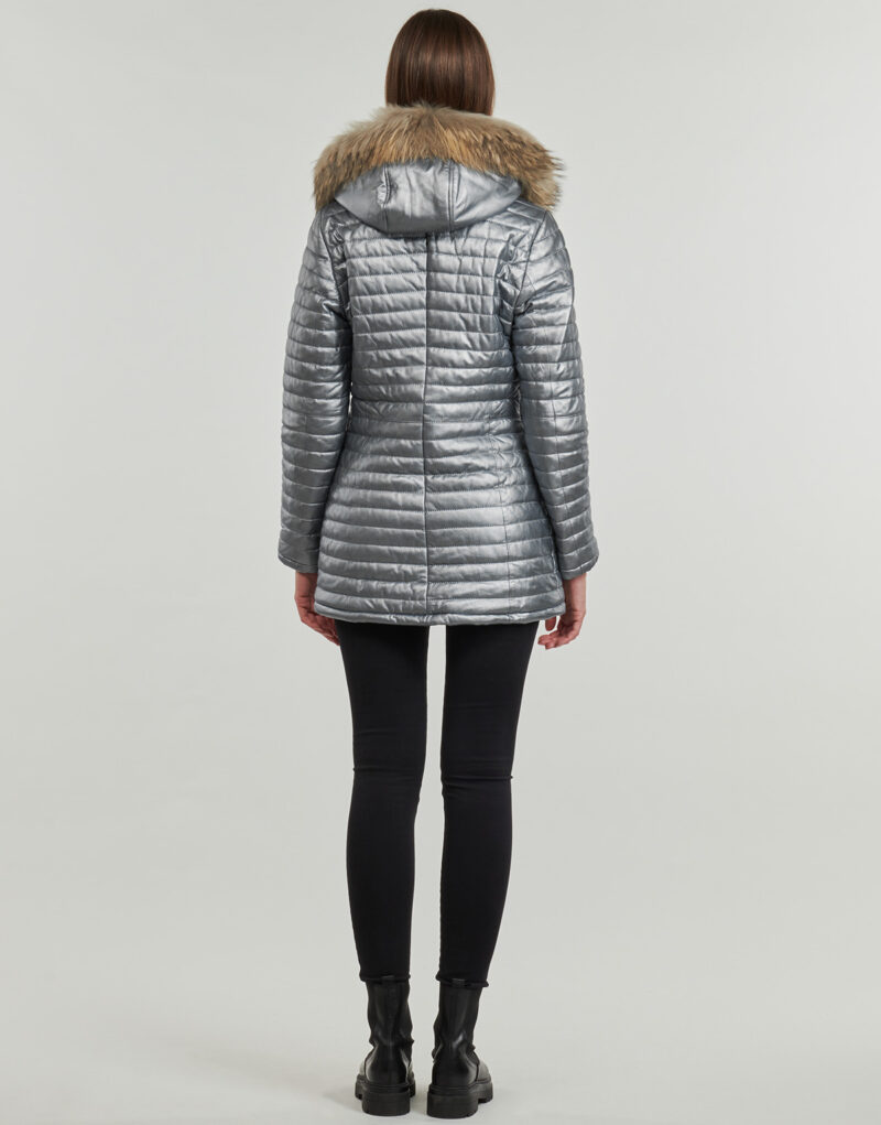 Piumino Oakwood BRIDGET METAL (raccoon fur) Argento Piumini Donna - 4