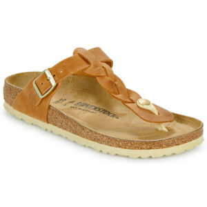 BIRKENSTOCK Gizeh Braided Pelle / Huilé / Cognac / Stretto Marrone Infradito Donna