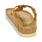BIRKENSTOCK Gizeh Braided Cuir / Huil&eacute; / Cognac / Sangle Marron Fine Sandales Plates Femme - 5