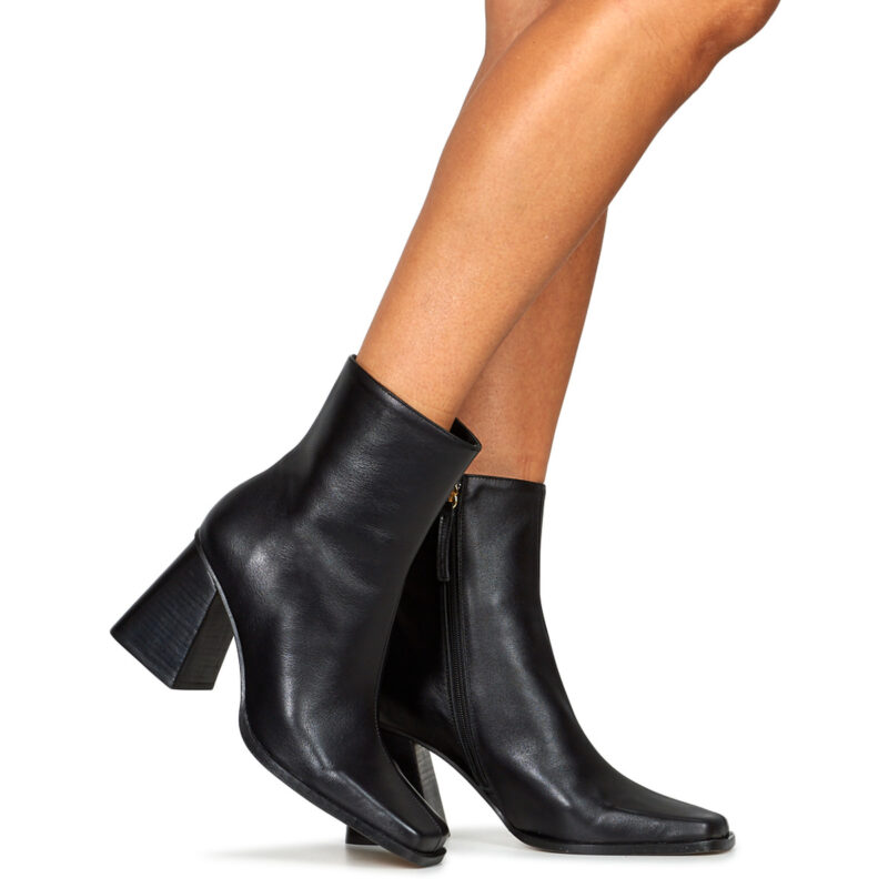 ALOHAS South Schwarze Damen-Ankle-Boots - Gr&ouml;&szlig;e 8