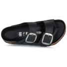 BIRKENSTOCK Arizona Big Buckle Oiled / Pelle / Black / Regular Nero Ciabatta Donna - 6