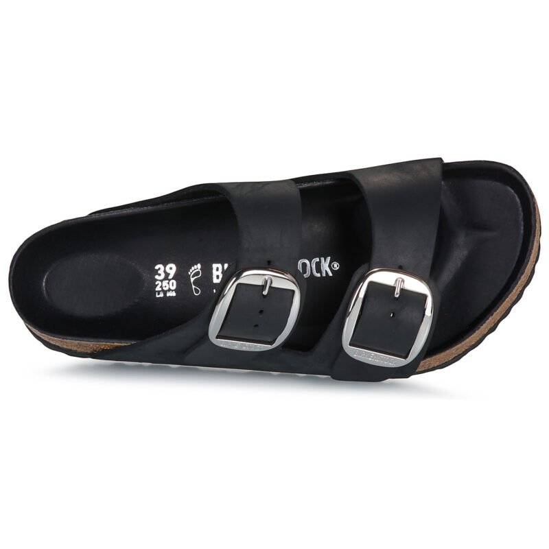 BIRKENSTOCK Arizona Big Buckle Oiled / Pelle / Black / Regular Nero Ciabatta Donna - 6