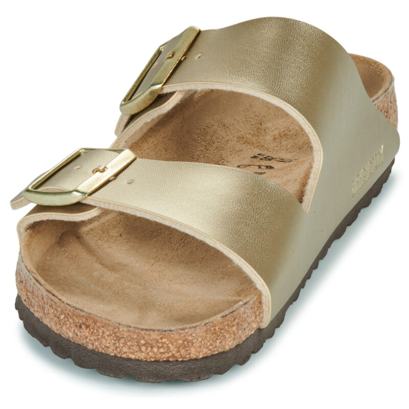 BIRKENSTOCK Arizona Birko-flor / Gold / Regular Gold Damen-Hausschuh - 3