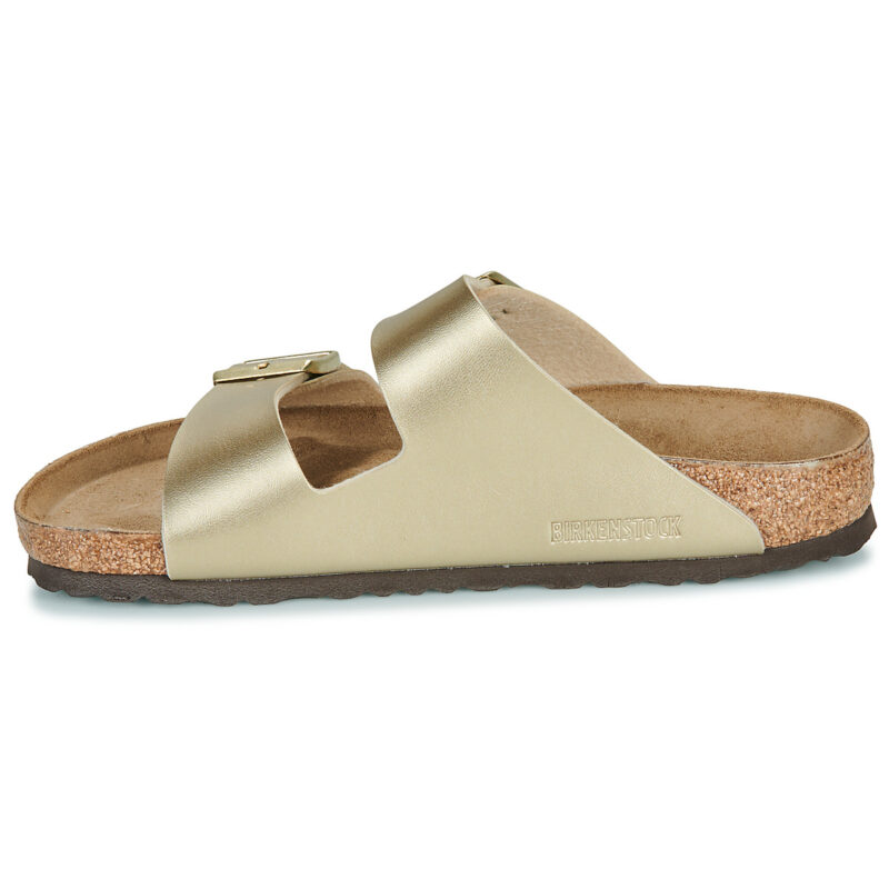 BIRKENSTOCK Arizona Birko-flor / Gold / Regular Gold Damen-Hausschuh - 4