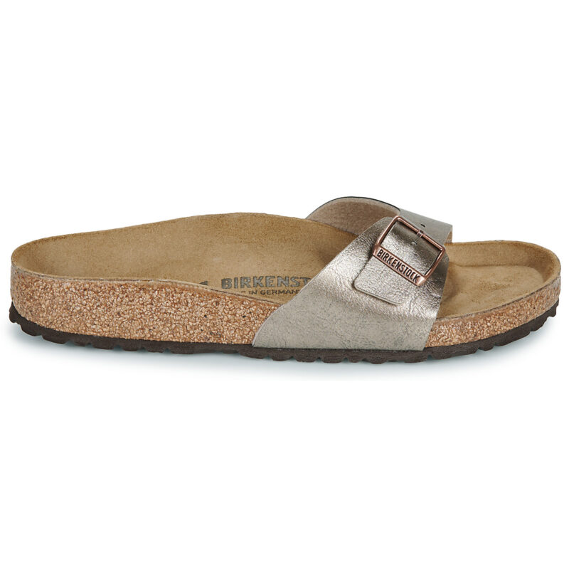 BIRKENSTOCK Madrid Birko-flor / Taupe / Regular Oro Ciabatta Donna - 2