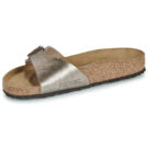 BIRKENSTOCK Madrid Birko-flor / Taupe / Regular Oro Ciabatta Donna - 4