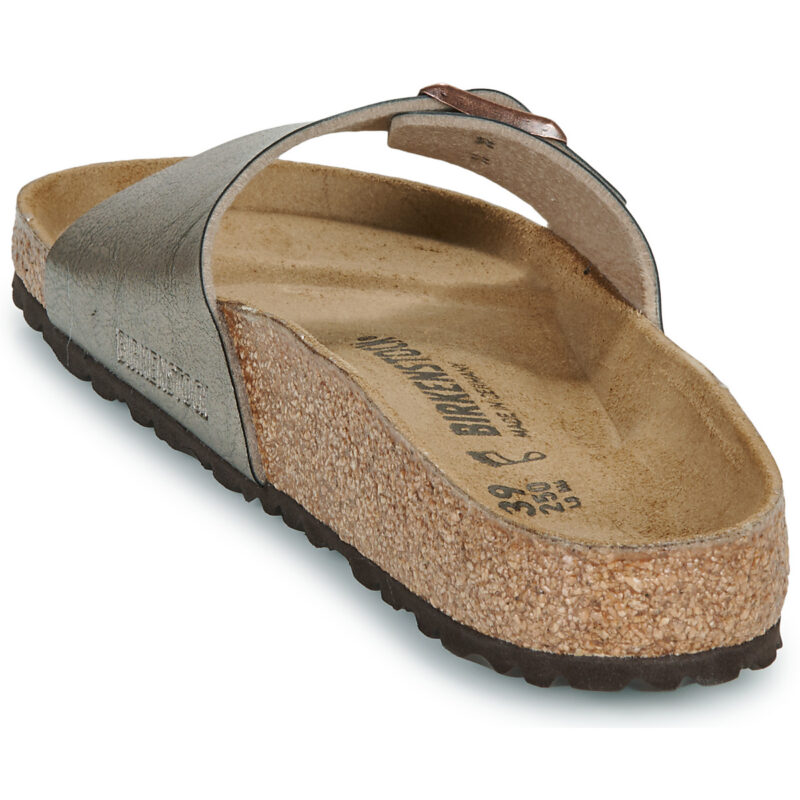 BIRKENSTOCK Madrid Birko-flor / Taupe / Regular Oro Ciabatta Donna - 5