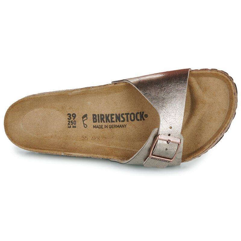 BIRKENSTOCK Madrid Birko-flor / Taupe / Regular Oro Ciabatta Donna - 6