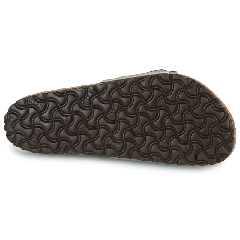 BIRKENSTOCK Madrid Birko-flor / Taupe / Regular Oro Ciabatta Donna - 7