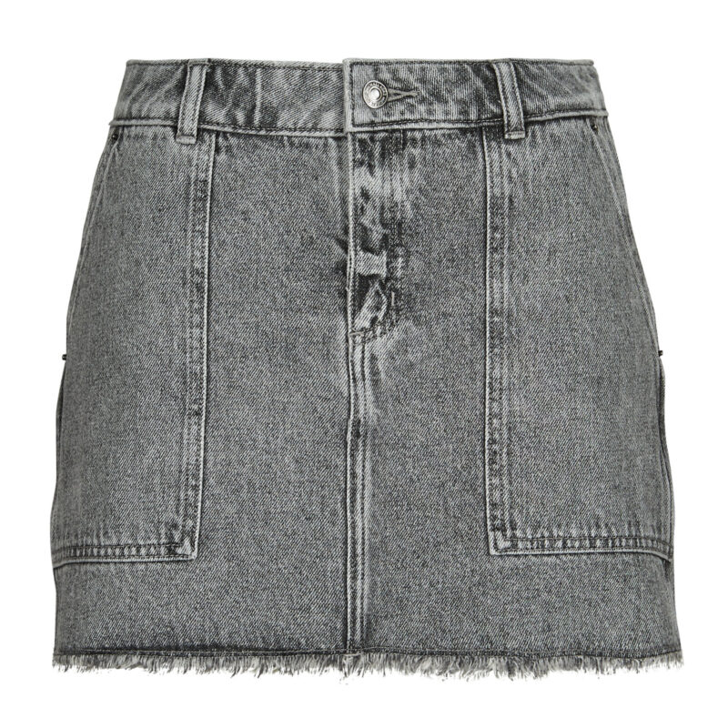 Gonne corte MICHAEL Michael Kors FRAYED DENIM MINI SKIRT Grigio Gonne corte Donna - 1