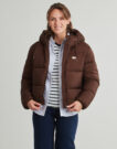 Doudoune Tommy Jeans TJW HOODED PUFFER JACKET Marron Doudounes Femme - 2