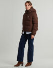Doudoune Tommy Jeans TJW HOODED PUFFER JACKET Marron Doudounes Femme - 3