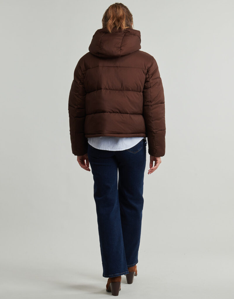 Doudoune Tommy Jeans TJW HOODED PUFFER JACKET Marron Doudounes Femme - 4