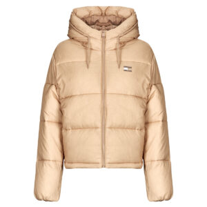 Piumino  Tommy Jeans  TJW HOODED PUFFER JACKET  Beige -   Piumini Donna