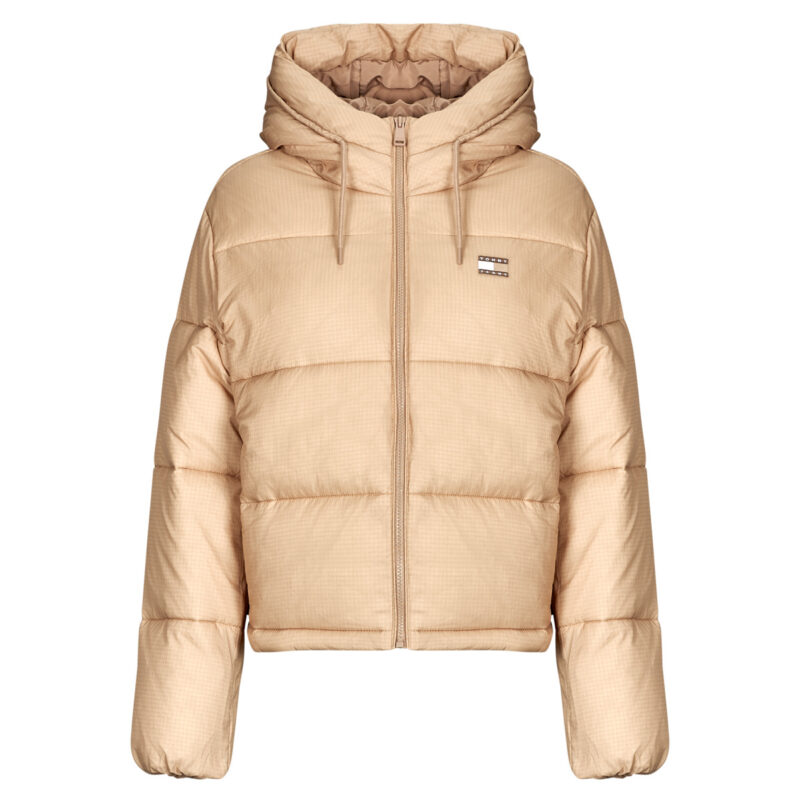 Doudoune Tommy Jeans TJW HOODED PUFFER JACKET Beige Doudounes Femme - 1