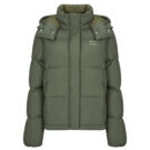 Doudoune Tommy Jeans TJW ALASKA GRID DOWN JACKET EXT Kaki Doudounes Femme - 1