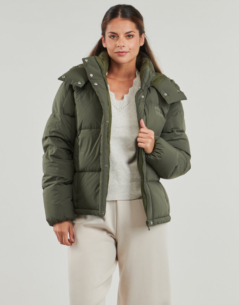 Doudoune Tommy Jeans TJW ALASKA GRID DOWN JACKET EXT Kaki Doudounes Femme - 2