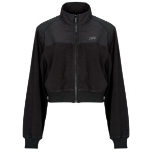 Felpa  Tommy Jeans  TJW FABRIC MIX FLEECE ZIP THRU  Nero -  Felpe Donna