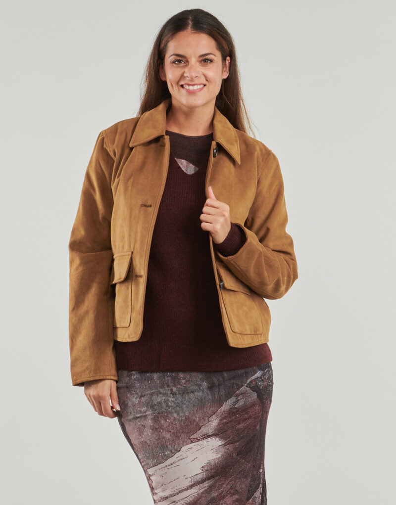 Giubbotto JDY JDYNANNA FAUX SUEDE Marrone Giubbotti Donna - 2