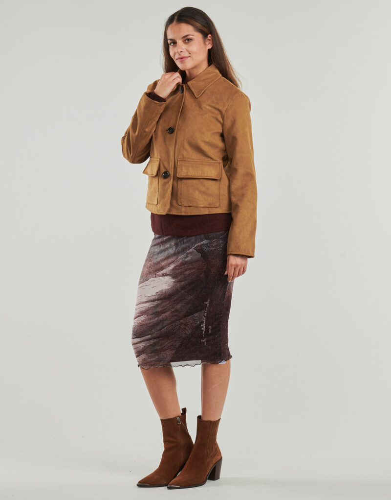 Giubbotto JDY JDYNANNA FAUX SUEDE Marrone Giubbotti Donna - 3
