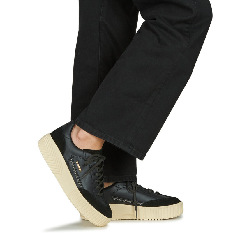 Sorel ONA AVE T-TOE Black Women's Low-Top Sneakers - 8