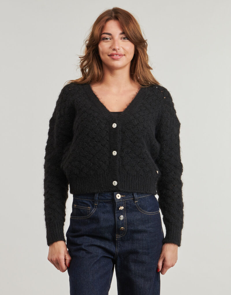 Gilet / Cardigan  Les Petites Bombes  MEGHAN  Nero -  Gilet / Cardigan Donna - 2