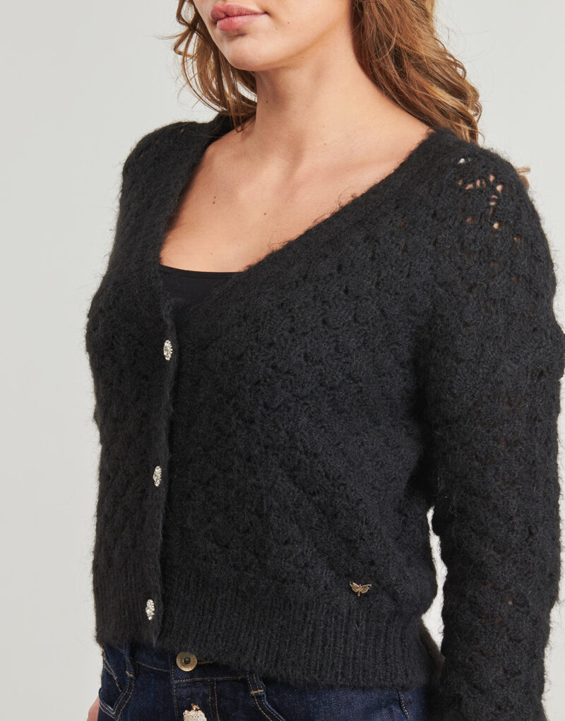 Gilet / Cardigan  Les Petites Bombes  MEGHAN  Nero -  Gilet / Cardigan Donna - 5