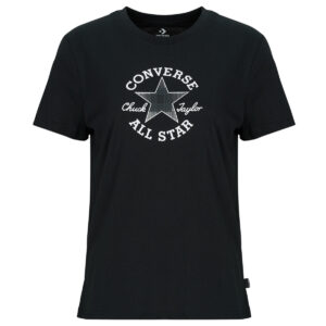 T-shirt  Converse  CHUCK PATCH TEE  Nero -  T-shirt maniche corte Donna