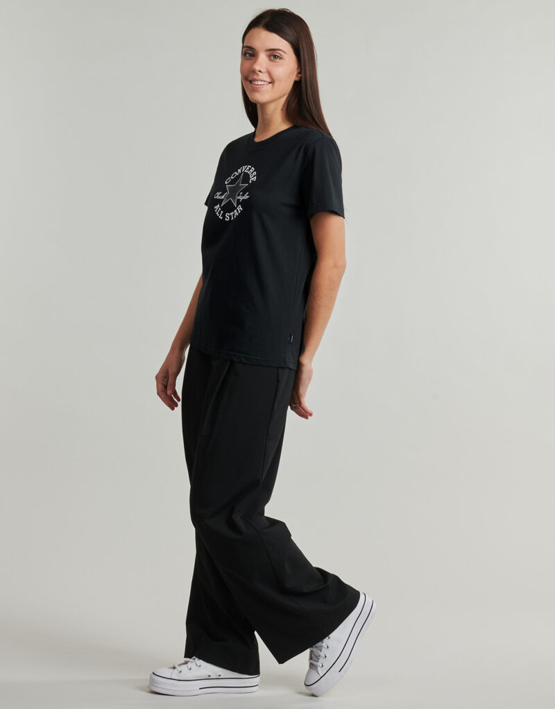 T-shirt  Converse  CHUCK PATCH TEE  Nero -  T-shirt maniche corte Donna - 3
