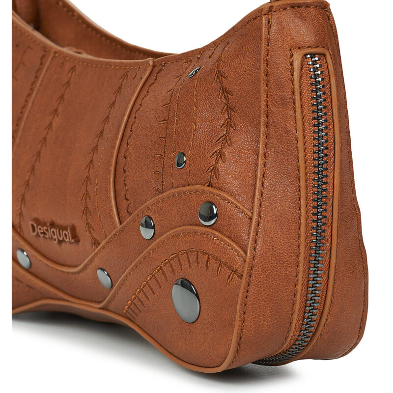 Desigual Sacs bandouli&egrave;re femme EMBRO PATCH ALSACIA marron - 4