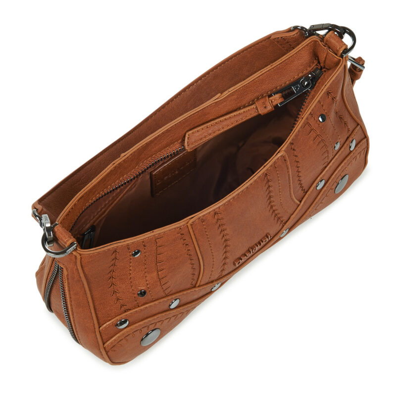 Desigual Sacs bandouli&egrave;re femme EMBRO PATCH ALSACIA marron - 5