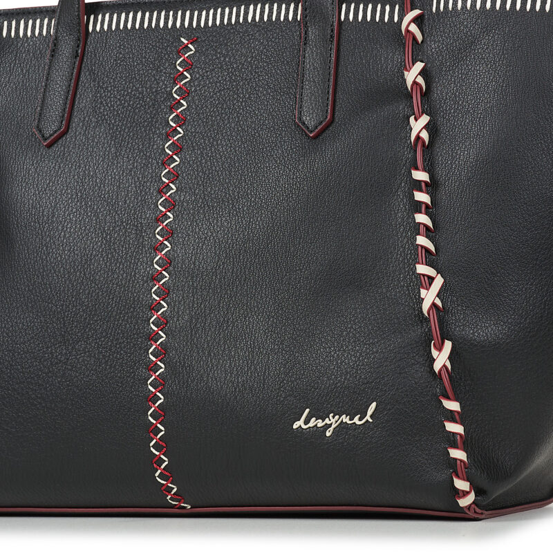 Desigual MANHATTAN PESPUNTOS GUIMAR Negro Bolsos Compra Mujer - 4
