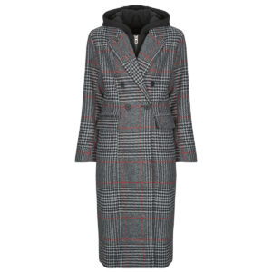 Mantella  Desigual  CAPUCHA CHECK  Grigio -  Mantelle Donna