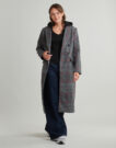 Mantella Desigual CAPUCHA CHECK Grigio Mantelle Donna - 2