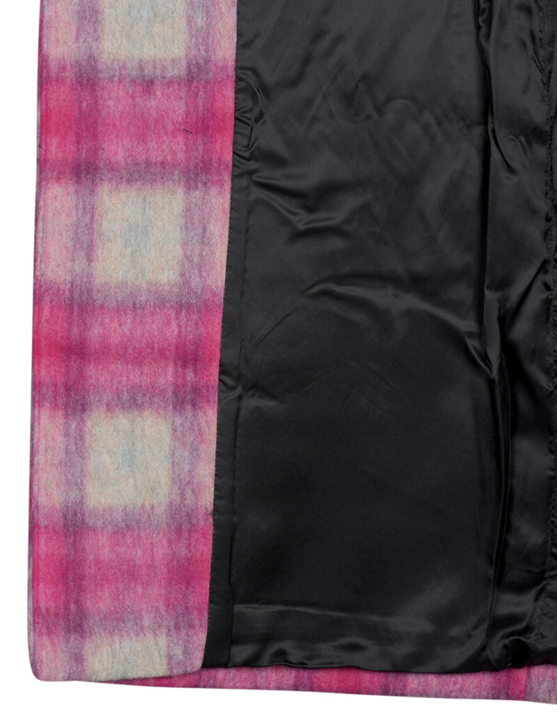 Manteau Desigual Rose &agrave; carreaux Rosa Mantelle Donna - 6
