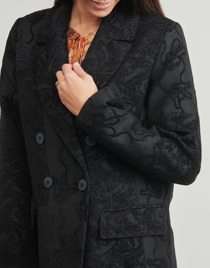 Mantella  Desigual  PATCH BLACK  Nero -  Mantelle Donna - 5