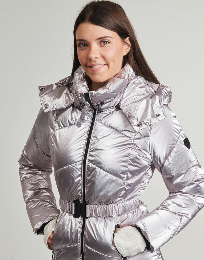 Piumino Desigual METALIC Argento Piumini Donna - 5