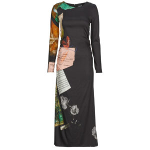 Abito   Desigual  PATCH FIONA  Nero -   Abiti Lunghi Donna