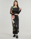 Abito   Desigual  PATCH FIONA  Nero -   Abiti Lunghi Donna - 2