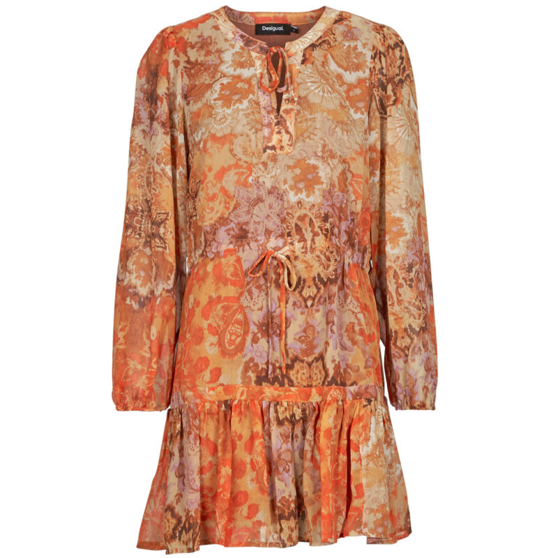 Abito corto  Desigual  BOHOSHORT  Arancio -  Abiti corti Donna - 1