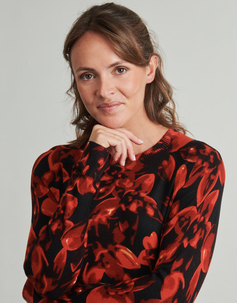 Maglione  Desigual  LUND  Rosso -  Maglioni Donna - 5