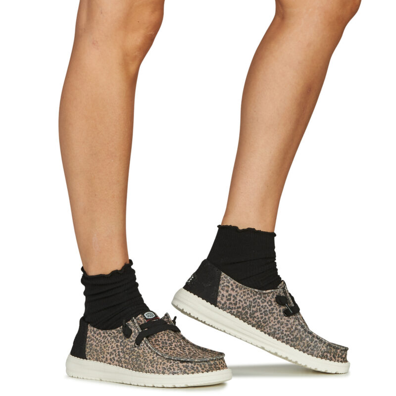 HEYDUDE  WENDY SPARKLE ANIMAL  Marrone -  Slip on Donna - 8