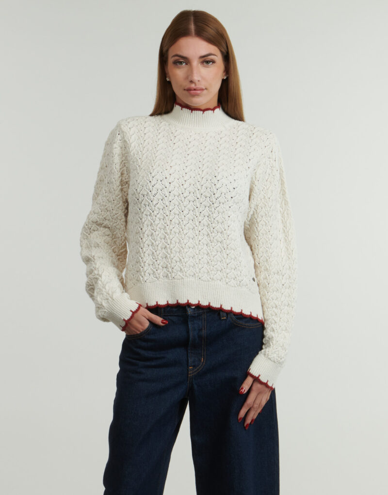 Pull beige CHARIL de Pepe Jeans pour femme - Taille 2
