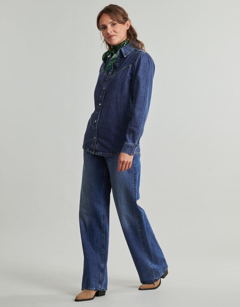 Camicia  Pepe jeans  ODILE  Blu -  Camicie Donna - 3